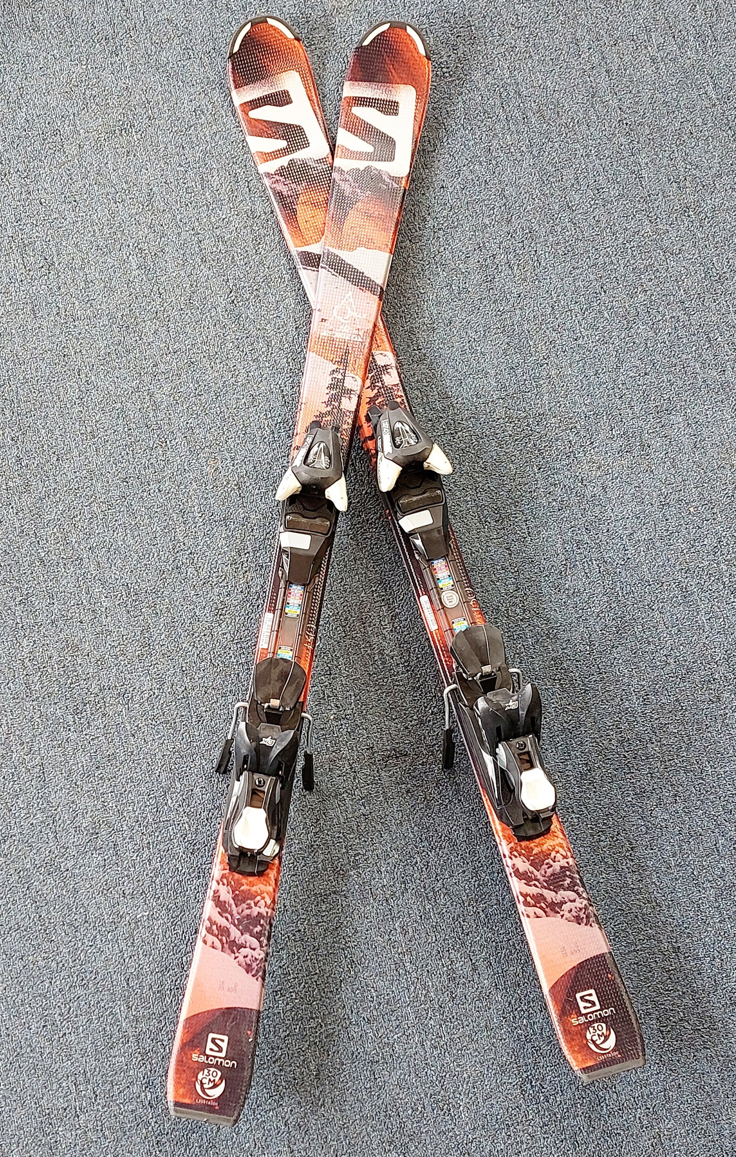 Used Junior Salomon Ski Package 130cm and Below