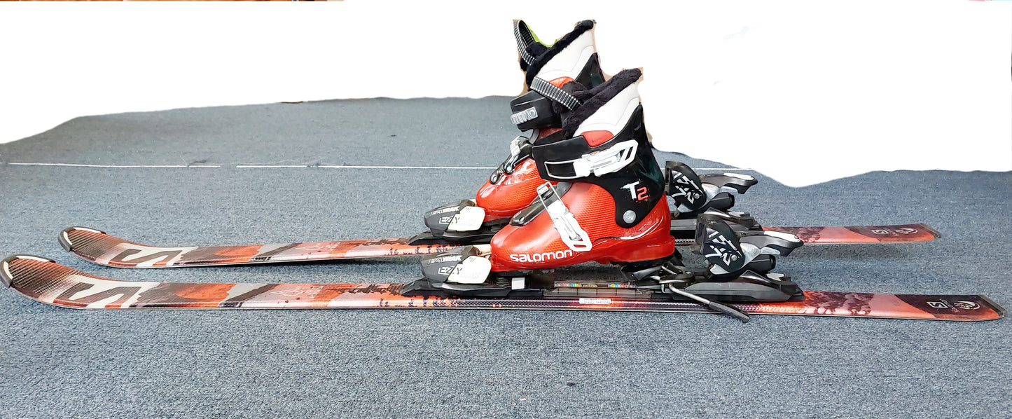Used Junior Salomon Ski Package 130cm and Below